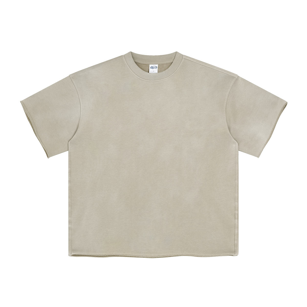 Spray dyed grey apricot