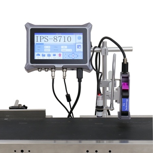 IPS-8710 1 a 2 teste on-line macchina di codifica a getto d'inchiostro automatico coder batch stampante a getto d'inchiostro data di scadenza bottiglia scatola di cartone TIJ - Product Image 1