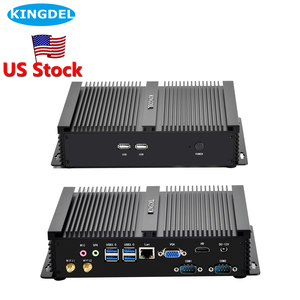 US Stock Fanless Mini PC, Core I5 CPU, 4GB RAM+512GB SSD, Industrial Pc With 2xCOM RS232, Dual <strong>Display</strong> HD+VGA - Product Image 1