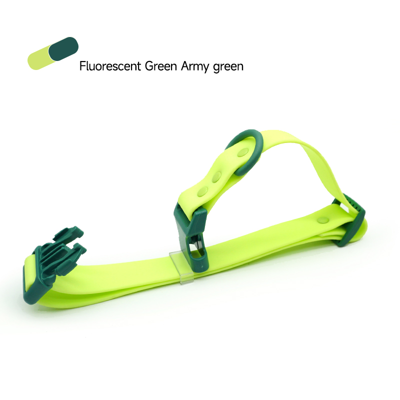 vert fluorescent et vert foncé