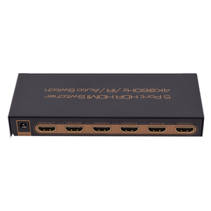 4K 60Hz <strong>HDMI</strong> 2.0V <strong>Switch</strong> 5 <strong>Input</strong> 1 <strong>Output</strong> <strong>HDMI</strong> Video Switcher with IR Remote Control for Deasktop Computer