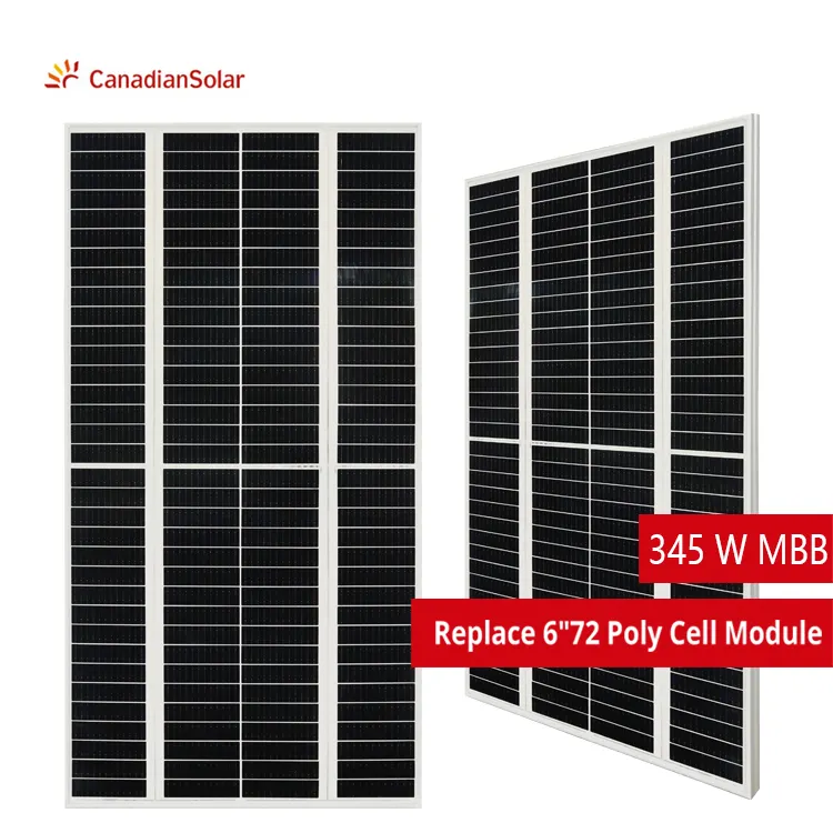 Painéis solares de meia célula crystalline, 330w 335w 340w 345w 350w preço para casa
