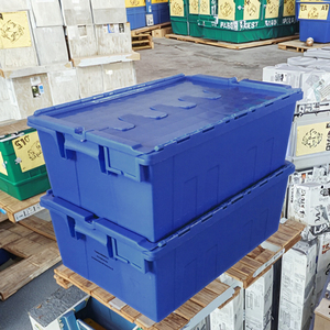 Cesta de transporte de almacenamiento de malla de PP plegable Contenedores logísticos apilables que ahorran espacio Reciclables y ecológicos - Product Image 1
