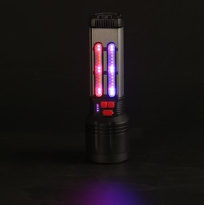 Torcia elettrica multifunzione a LED portatile impermeabile 2 modalità di luce USB torcia tattica ricaricabile - Product Image 6
