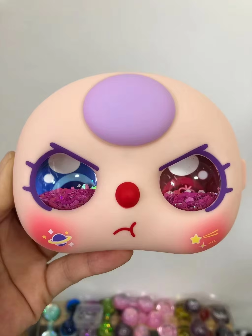 Blue pink pupil - 100 body (face shell eye)
