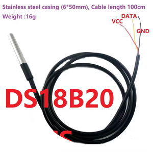 DC 5V 12V 24V 1-2CH RS485 Módulo colector de temperatura digital-55 A + 125C DS18B20 Sensor para termostato Smart Home N4DSB03