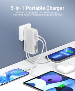 大容量高速充電パワーバンク内蔵ACプラグ多機能モバイル充電器 - Product Image 3