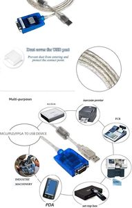 USB-zu-Serial-RS-232-Adapter mit LED-Anzeigen, FTDI-Chipsatz, unterstützt Windows 11/10/8.1/8/7/ Mac OS X 10.6 - Product Image 5