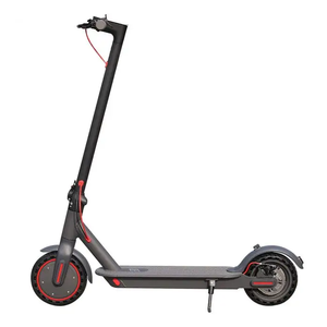 สกู๊ตเตอร์ไฟฟ้าแบตเตอรี่10.4AH 36โวลต์มอเตอร์350วัตต์สองล้อ OEM ระบบชาร์จไฟสีดำ