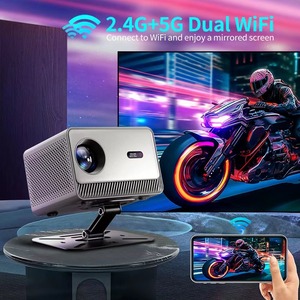 Proyector Pico 4K portátil para exteriores con sistema operativo Android 11, lámparas LED láser LCD de 200 lúmenes para uso en cine en casa - Product Image 5