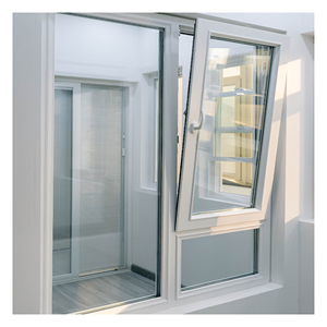 French Chinese Style UPVC <strong>Window</strong> Designs Horizontal Opening Stainless Steel Screen Netting Louver Curtain Anti-Theft Function