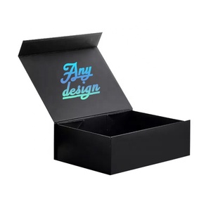 Özel baskı logosu sert karton manyetik katlanır ambalaj kutuları lüks manyetik hediye kutusu - Product Image 3