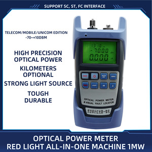 Medidor de potencia óptica de fibra, 1mw, fuente de luz roja, de-70 A + 10dbm con función de 5km para SC/ FC/ ST - Product Image 2