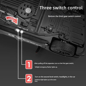 1:18 araba modeli Toyota Prado alaşım araba modeli simülasyon arabalar ses ve işık koleksiyonu metal oyuncak modeli SUV araç kapıları açık - Product Image 5