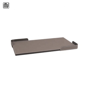 酒店服务托盘定制轻型豪华高档皮革酒店服务托盘 - Product Image 1