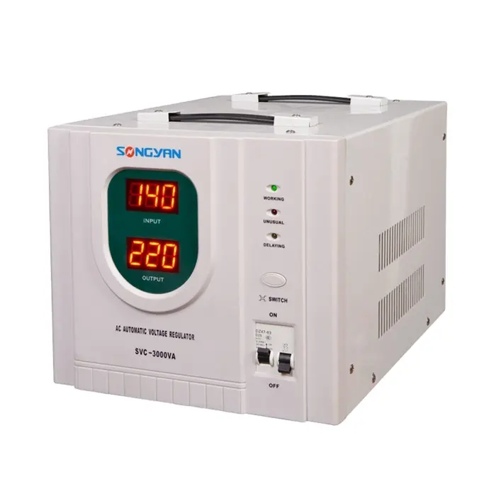 Voltage Stabilizer 3KVA, Servo Elektrische Voltage Regulator, Voltage Stabiliserende Apparaat