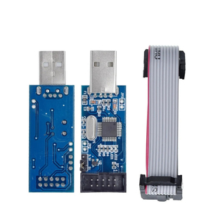 1 USBASP USBISP AVR-Programmierer USB ATMEGA8 ATMEGA128 ATtiny/CAN/PWM 10-poliges Kabel modul DIY 10-polige bis 6-polige Adapter platine