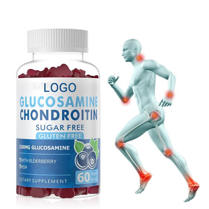 Gommes à la chondroïtine glucosamine sans sucre Supplément de chlorhydrate de glucosamine Gummy pour le soutien de la santé des articulations - Product Image 1