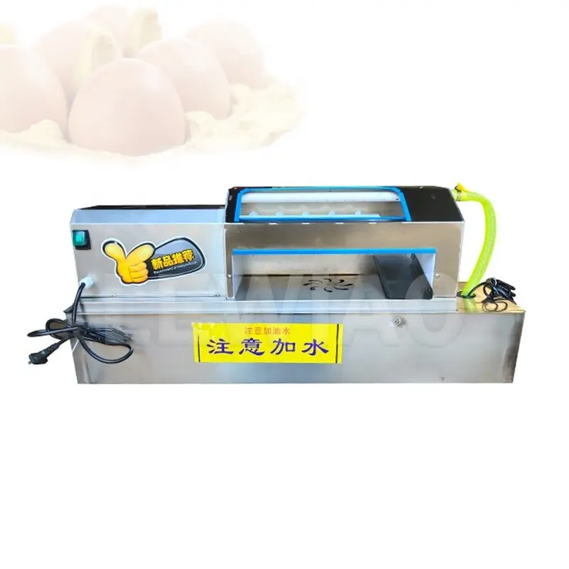 Descascador de ovos em aço inoxidável comercial, máquina de descascador de ovos cozidos