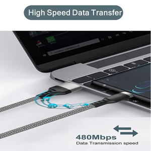 Xput快速充电6A数据线<span class=keywords><strong>USB</strong></span> A <span class=keywords><strong>2.0</strong></span>至C型尼龙编织微型<span class=keywords><strong>Usb</strong></span> C型数据线线电缆