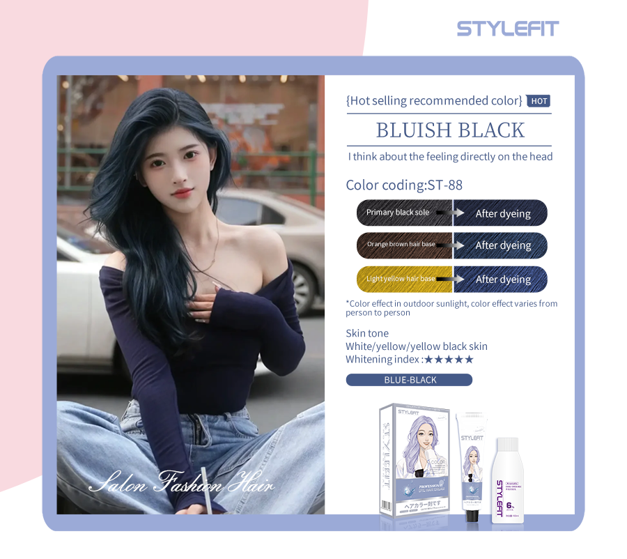 BLUISH BLACK