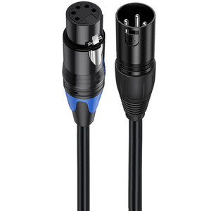 Factory Xlr Male 3 Pin to Female 5 Pin Audio <strong>Cable</strong> for Microphone DMX Stage Light Turnaround - Product Image 2