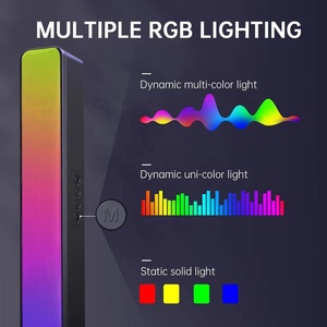 ลำโพงคู่สำหรับเล่นเกมแบบเต็มหน้าจอ LED คอมพิวเตอร์ที่มีสีสันเสียงคุณภาพสูง - Product Image 3