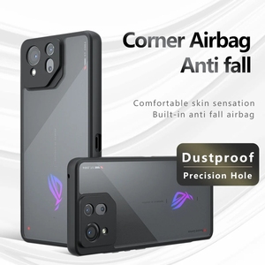 Asus ROG Phone 8 7 Pro Ultimate Matte ShockproofTPUケース用非黄変バックカメラバンパーカバーケーシングシェルプロテクター - Product Image 1