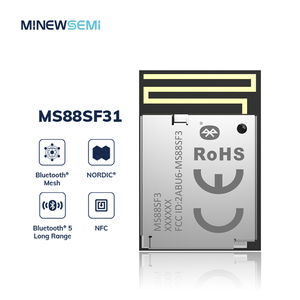 MS88SF31北欧nRF52840Bluetooth低エネルギーモジュールBLE5.2 PCBアンテナ48 GPIO、USBインターフェースサポートNFC