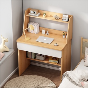 Escritorio de ordenador moderno con estante, estantería, mesa de estudio de madera para muebles de oficina en casa - Product Image 5