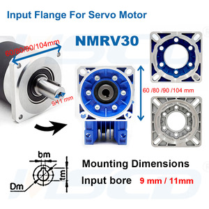 Servo reductor de China personalizado de fábrica RV30, relación de gusano de alta calidad, reductor de velocidad de reducción 1 60, reductores de caja de cambios - Product Image 3