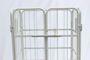 Depo haddeleme OEM çok katmanlı lojistik sepeti güvenlik 4 kapı kafes arabası lojistik arabası - Product Image 4