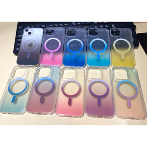 เคสใสแม่เหล็ก Tpu แบบใส2022,เคสชาร์จโทรศัพท์ไร้สายสำหรับ iPhone 12 13 14 Mini Pro Max - Product Image 3