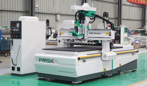 Nesting ATC Furniture Production Wood <strong>CNC</strong> Cutting Linear 12 Tool Changing <strong>Cnc</strong> <strong>Router</strong> Nesting With <strong>Auto</strong> <strong>Unload</strong> and <strong>Load</strong> Table - Product Image 3