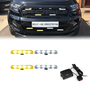DC12V çift renk Amber beyaz waning işık iyon serisi Duo lineer LED lighgrill izgara strobe ışıkları motosiklet flaşör - Product Image 1