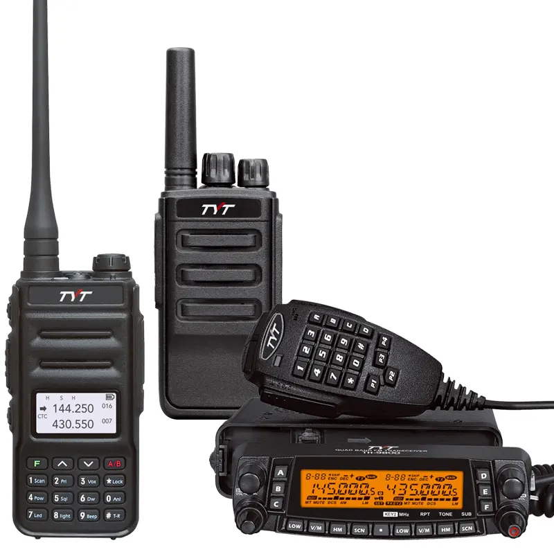 Rádio walkie talkie walkie talkie de longo alcance carro TYT rádio Base TH-9800 4 banda walkie talkie 100km