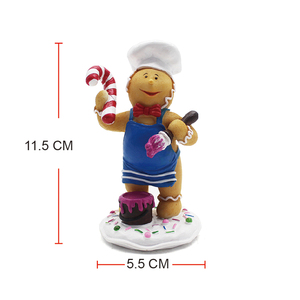 Özel şef şekli reçine şeker heykeli ev dekor için reçine hayvan heykeli sevimli ayı şef heykeli - Product Image 5
