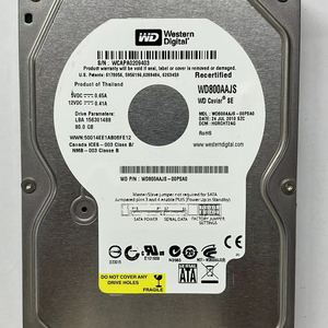 00PSA0 WD800AAJS 80g สำหรับ HDD กู้คืนข้อมูล - Product Image 1