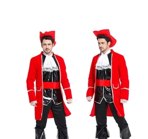 Şapka ile üretici düz kafatası korsan kostü<span class=keywords><strong>m</strong></span> cadılar bayramı karnaval yetişkin erkek Cosplay kostü<span class=keywords><strong>m</strong></span>