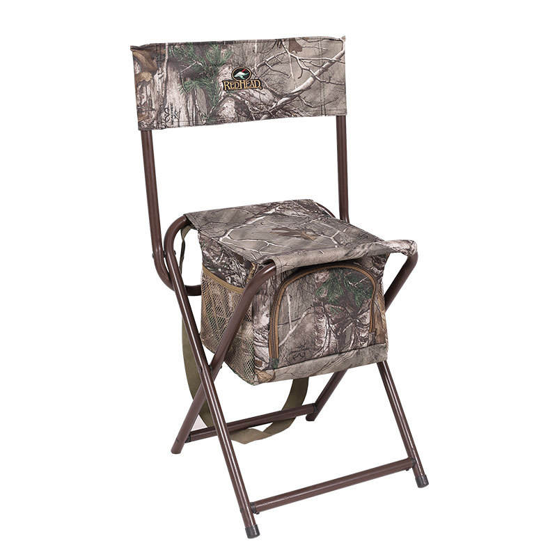 เก้าอี้พับพร้อมพนักพิงเก็บของ