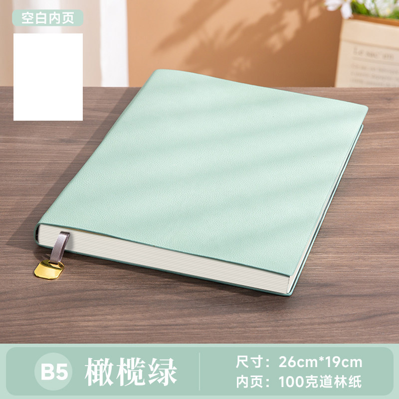 Litchi skin white edge blanks b5-green