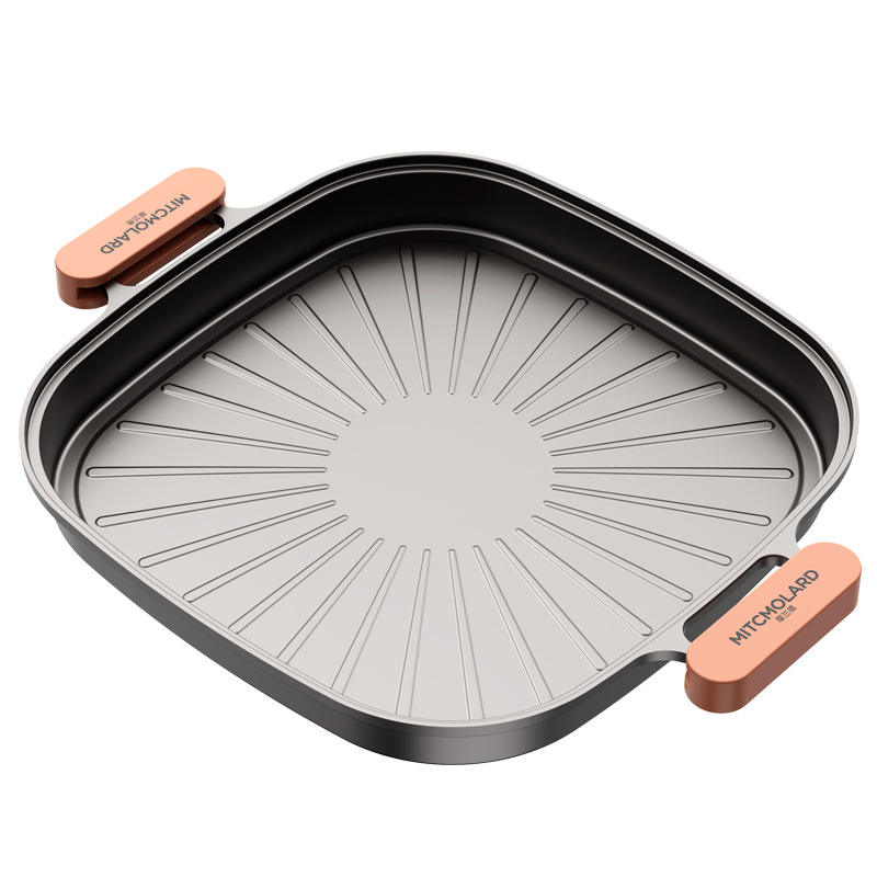 ถาดอบขนมทรงสี่เหลี่ยมถุงเก็บของด้ามไม้