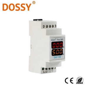 DAV-100 einphasige digitale LED-Anzeige Panel Meter Din-Rail-Typ Ampere meter & Voltmeter Strom messer - Product Image 2