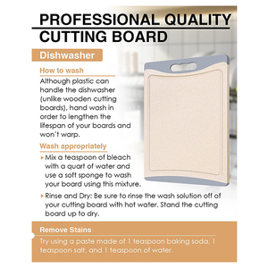 Khuyến mại giá mỏng nhựa cắt Board thiết lập cao su tổng hợp rơm lúa mì cho nhà bếp cắt khối - Product Image 6