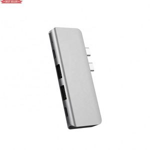 Personalizzazione Jumon 87W Power Delivery USB multifunzionale 3.0 2 porte Hub di tipo c Hub USB C Dual 4K HDTV 5 in 1 Dual USB C Hub - Product Image 2