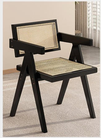 black rattan weaving