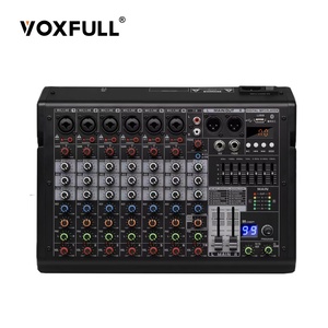 VOXFULL TSD80, китайский поставщик, 8-канальный аудиомикшер, USB-микшер, микшер для компьютера, фантомный эффект мощности - Product Image 1