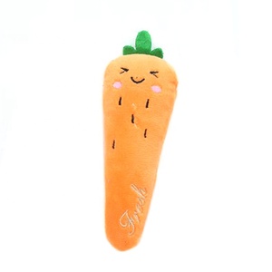 Cute Cotton <strong>Catnip</strong> <strong>Cat</strong> Interact Toys Cartoon Fashion Pet Toys in Fruit Shaped-Carrot and Pepper for Small Animals Daily <strong>Use</strong> - Product Image 5