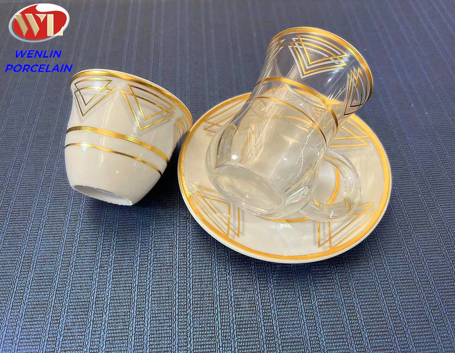 Tasse à thé en verre, ensemble de tasse à café de haute qualité arabe éthiopien céramique et porcelaine bouteille en cristal Habesha eau jus Ramadan