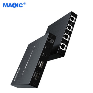 新到货KVM HDMI扩展器1x4 1进4出1080p以太网扩展器支持USB，带切换器的键盘150m 200m 300m - Product Image 5